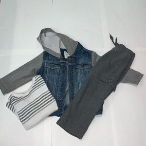 Boys denim jacket and outfit